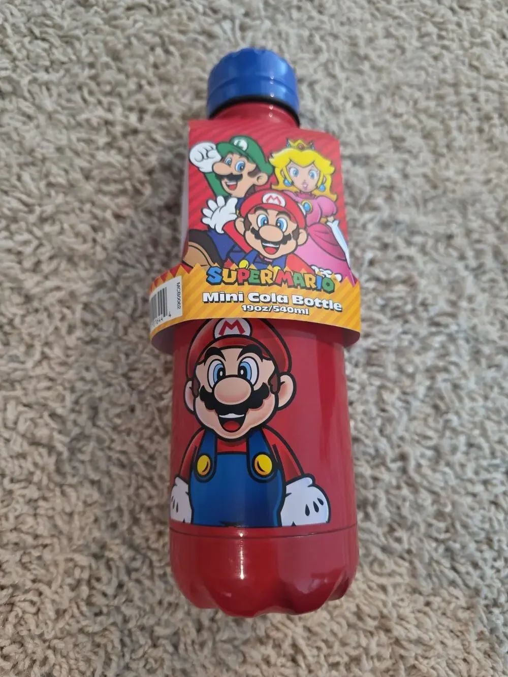 Super Mario Mini Cola Bottle 19oz/540ml